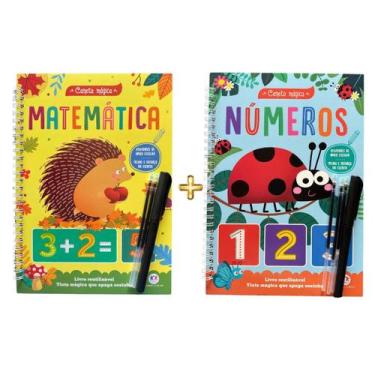 Imagem de KIT Livro de Atividades Números e Matemática Caligrafia Letra Coleção 