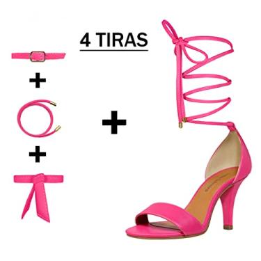 Imagem de Sandália Troca Tira Salto Alto Fino Luiza Sobreira Pink Mod. 2170-2