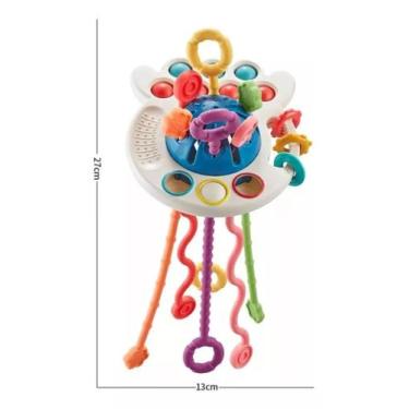 Imagem de Brinquedo Montessori Sensorial Com Cordão De Mão De Treiname - mega to