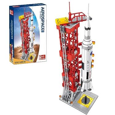 Imagem de Block Builder Rocket Launch Building Block Set (457 Pieces) Space Series Building Blocks for Kids and Adults