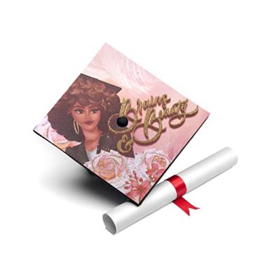 Imagem de Once Upon A Time Graduation Cap Topper 2023 Graduation Gift Graduation Cap Decorations Handmade, Brains and Beauty