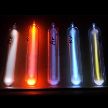 Imagem de Joytech 5PC Noble Gases Tube Glass Sealed Rare Gases Neon Light Tesla Coil Demonstration Prop Scientific Exhibition SS22