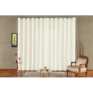 Imagem de Cortina Voal Para Ambiente Clean Claridade e Transparência Ilhós Croma