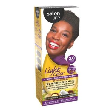 Imagem de Coloração suave salon line light color 3.0 castanho escuro