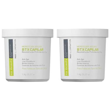 Imagem de Kit 2 BTX Capilar Botox Moroccan Argan Oil For Beauty 1Kg