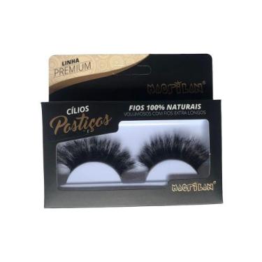 Imagem de Cílios Postiços Fios 100% Naturais CL7-4 com Fios Extra Longos Linha P