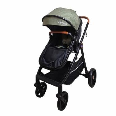 Imagem de Carrinho de Bebê 3 em 1 Apolo - QB619 - PASSEAR, PRETO COM VERDE