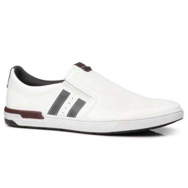 Imagem de Sapatênis Slip On Masculino Apollo Branco Carmenere Pegada 171303-01-Masculino