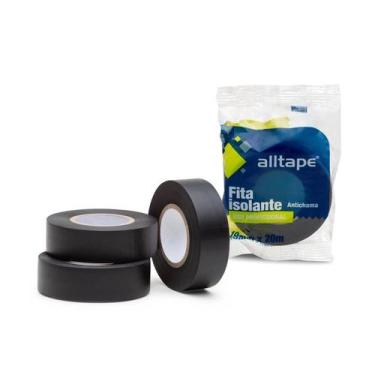Imagem de Fita Isolante Anti-chama Alltape Preta , 19MMX20M
