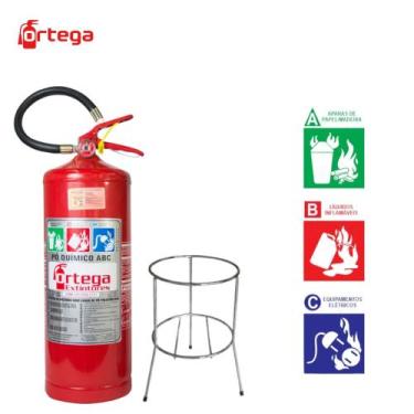 Imagem de Extintor ABC 4kg com Suporte de solo - Ortega