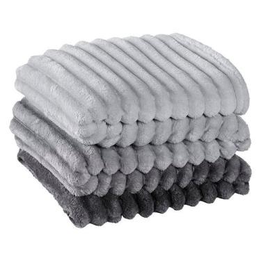 Imagem de Cobertor Manta Microfibra Casal Queen Degradê 2,40x2,20m Fluffy Ultras