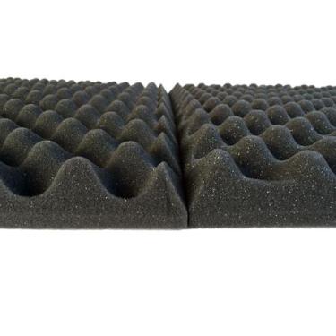 Imagem de Espuma Isolante Acústica Antichamas 4 Placas de 50X50X3,5cm - Acusflex