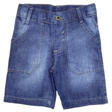 Imagem de Shorts Bebê Popstar Basic Jeans - UNICA - M - LOOK JEANS, M, Azul