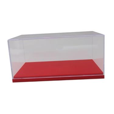 Imagem de EHJRE 1:64 Diecast Toy Cars Showcase Acrílico Transparente Display Case Display Stand para Action Figures, Vermelho