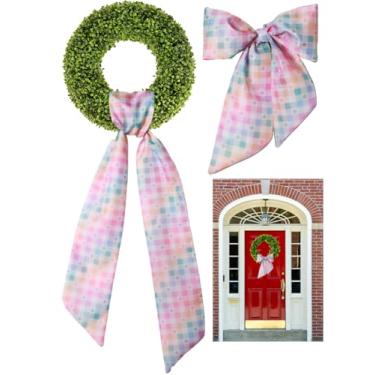 Imagem de Conjunto de faixa decorativa de guirlanda de buxo: designs de primavera e Páscoa, temas do dia dos namorados e do dia de São Patrício para melhorias na porta da frente