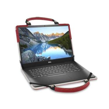 Imagem de Capa para laptop para Dell Inspiron 15 3530/Inspiron 15 3535 com bolsa portátil com alça de bolsa, vermelha