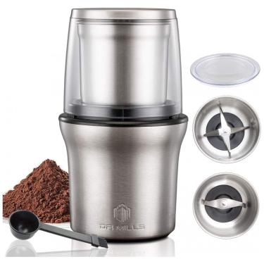 Imagem de Moedor de Café Elétrico em Aço Inoxidável, 110V 200W, DR MILLS DM7412M, Prata