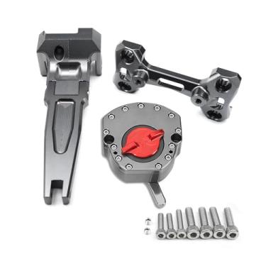 Imagem de Kit de montagem de suporte de amortecedor de direção de alumínio CNC, compatível com Yamaha Tracer 900 9 GT 9GT MT09 2015 2016 2017 2018 2019 2020-2022(Silver Gray)