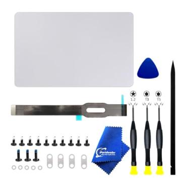 Imagem de iPartsleader Trackpad A2991 com cabo para MacBook Pro (Retina, 40.6 cm, M3 Pro/Max, 2023) Force Touch pad de substituição 661-38767 821-04493-A EMC 8408 (prata)