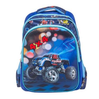 Imagem de Mochila Infantil Menino Mochila Escolar Infantil Impermeável - OKI-NI,