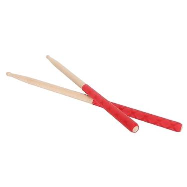 Imagem de 5A Tambor Sticks Bordo Madeira Dica Baquetas Anti Slip Punho De Borracha Acessórios Para Instrumentos Musicais Para Adultos Crianças Iniciantes (X padrão)