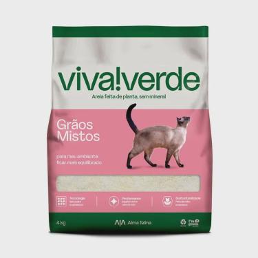 Imagem de Areia Higienica Para Gatos Biodegradavel Descomplicada Viva Verde - 4kg