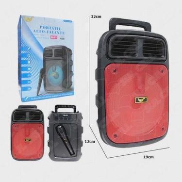 Imagem de Caixa de Som Portatil Bluetooth (AL-3303) Pendrive Mp3 Radio Fm - Leno