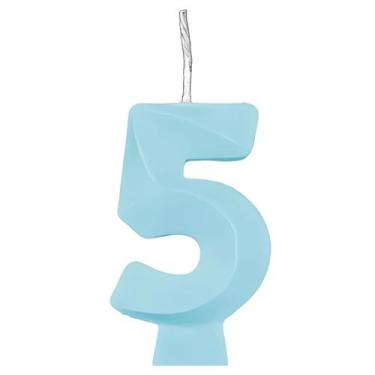 Imagem de Vela de Aniversário Candy Azul - 1 Unidade - Regina, 5