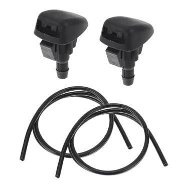 Imagem de A ABSOPRO Kit de bocal de arruela de para-brisa para Mazda 6 2014-2017 Bocais de pulverização de para-brisa Limpador Spray Lavadora Jet No.KD4567510 2 peças Mangueira de fluido de 1 metro