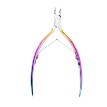 Imagem de Tesoura de cutícula de aço inoxidável, alicate de manicure, cortador, removedor, pinça, pedicure, aparador, bico de águia, alicate multiuso