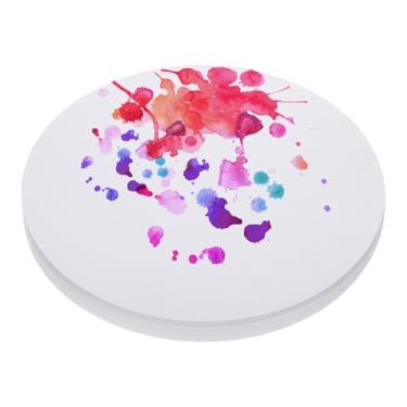 Imagem de PATIKIL Papel aquarela de 25,4 cm a granel, 50 folhas de papel de tinta de algodão aquarela prensa a frio 41,7 kg/250 g/m2 redondo para pintura artística artistas materiais de desenho