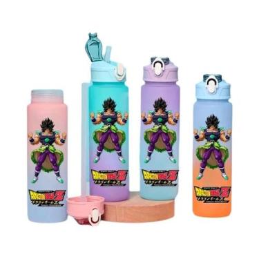 Imagem de Grande Capacidade 750 Ml Dragon Ball Son Goku Gohan Gradiente Palha Ga