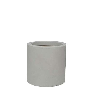 Imagem de Vaso Cilindro 40 X 40 Cm Antique Branco Vasart Cilindro Antique Branco 40x40cm