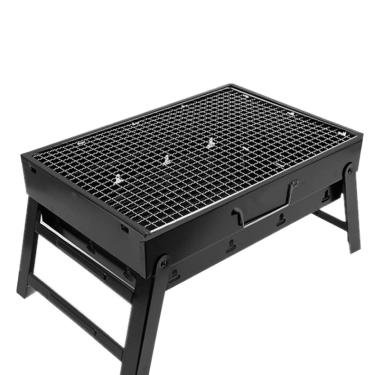 Imagem de NASSMOSSE Churrasqueira Portátil Churrasqueira Hibachi Churrasqueira Portátil Carvão Fogueira Churrasqueira Churrasqueira Sem Fumo, Mesa de Mesa para Acampamento Doméstico
