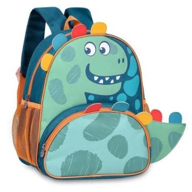Imagem de Mochila Infantil Dinossauro P Bebe Creche Escolinha Costas - Vozz
