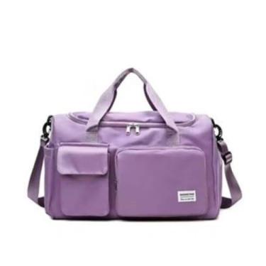 Imagem de Bolsa Mala De Viagem Academia Multifuncional De Grande Capacidade(Lilas)