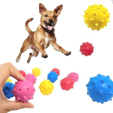 Imagem de Bola Cravo para Cachorro, Kit com 2 Unidades, 5,5cm, Cores Sortidas