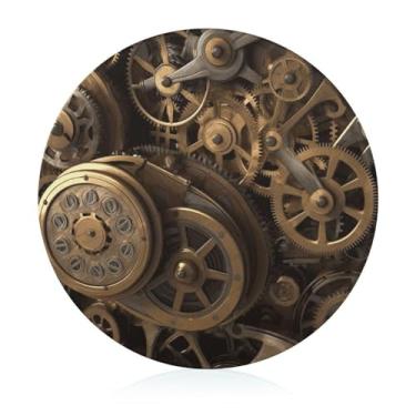 Imagem de Tábua de cortar para cozinha, antiderrapante, resistente ao calor, fácil de limpar, tábua de corte Steampunk Gears - Presente de cozinha ideal para cozinheiros domésticos
