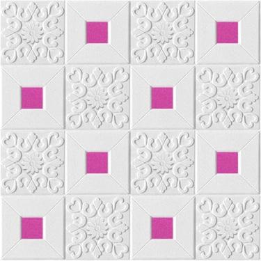 Imagem de Painéis De Parede 3d Diy Adesivo De Parede 3d Autoadesivo Painel De Teto Estéreo Decoração De Telhado Papel De Parede De Espuma Autoadesivo à Prova D'água Diy Deco, 3, 10pcsX70X70cm