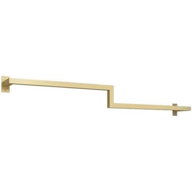 Imagem de Loja De Roupas Display Stand Parede-montado Ouro, Ferro Metal Loja De Roupas Prateleiras De Montagem Na Parede, Homens Mulheres Crianças Varejo Roupas Comerciais Vestuário Cabide De T, D, 120cm