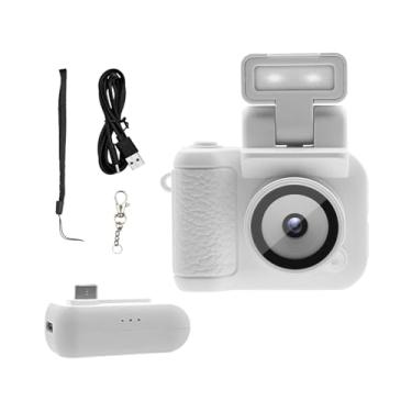 Imagem de Generic Retrosnap Mini Câmera de Vídeo Vintage Filmadora Multifuncional Gravadora de Carregamento Câmera Digital com Flash para Viagens Crianças, Branco
