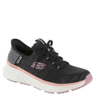 Imagem de Skechers Tênis feminino Hands Free Slip-ins Edgeride, Bkpk=preto/rosa, 38