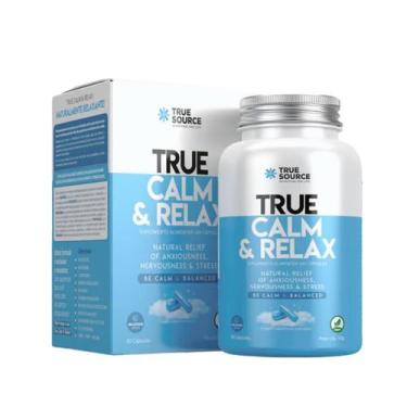 Imagem de True Calm E Relax Magnésio Triptofano True Source 90 Cápsulas, Sem Sab