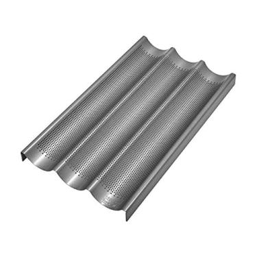 Imagem de Chicago Metallic Frigideira antiaderente para baguete perfurada da Commercial II -