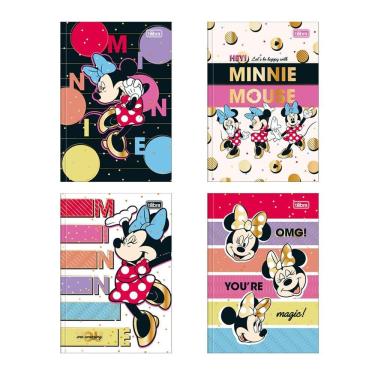 Imagem de Caderno brochura capa dura 1/4 80 fls Minnie Tilibra