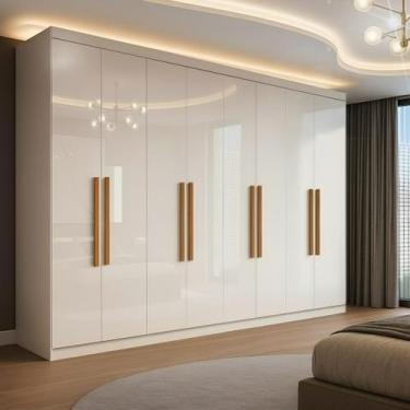 Imagem de Guarda-roupa 8 Portas 4 Gavetas Paris - Maxel