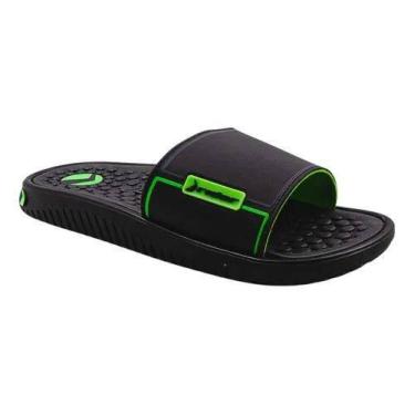 Imagem de Chinelo Rider Infantil Pump Slide 11784 Preto Verde Cinza, Preto, Verd