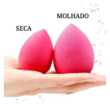 Imagem de Esponja Maquiagem Facial Gota Base Corretivo Super Macia