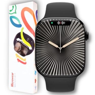 Imagem de Relógio Smartwatch Microwear S11 Série 11 Tela AMOLED 2.02" HD 2GB GPS mONITOR Saúde Esportivo-Unissex