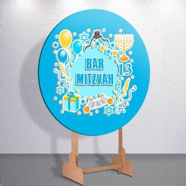 Imagem de Capas Decoração Luzes Hanukkah Cultura Festa Menorá Sublimadas Painel 